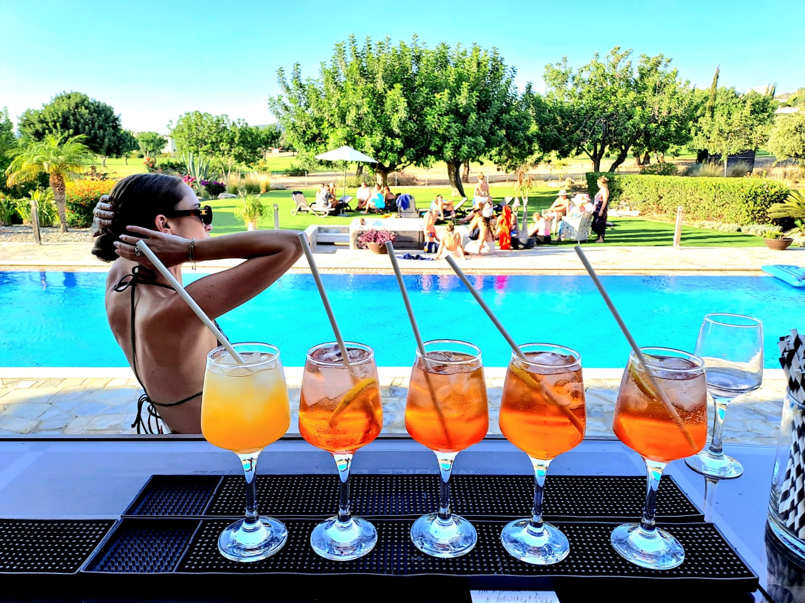 Fully stocked mobile bar setup for Cyprus party and event service